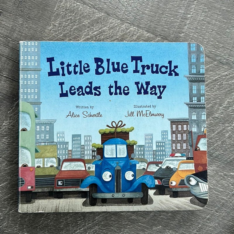 Little Blue Truck Leads the Way Board Book
