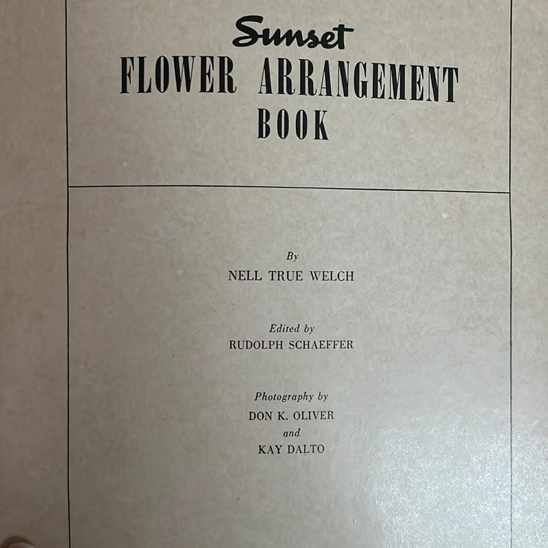 Sunset Flower Arrangement Book