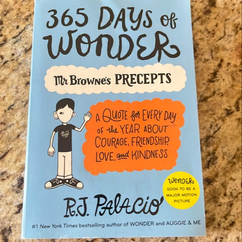 365 Days of Wonder: Mr. Browne's Precepts