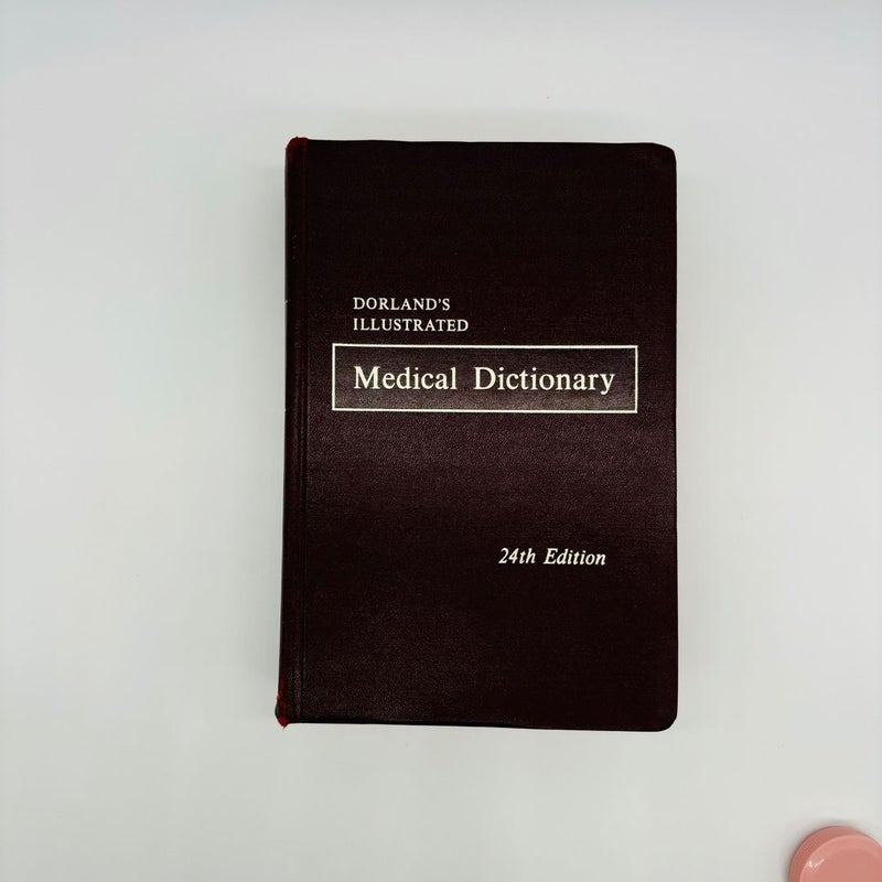 Vintage Dorland's Illustrated Medical Dictionary Red Leather