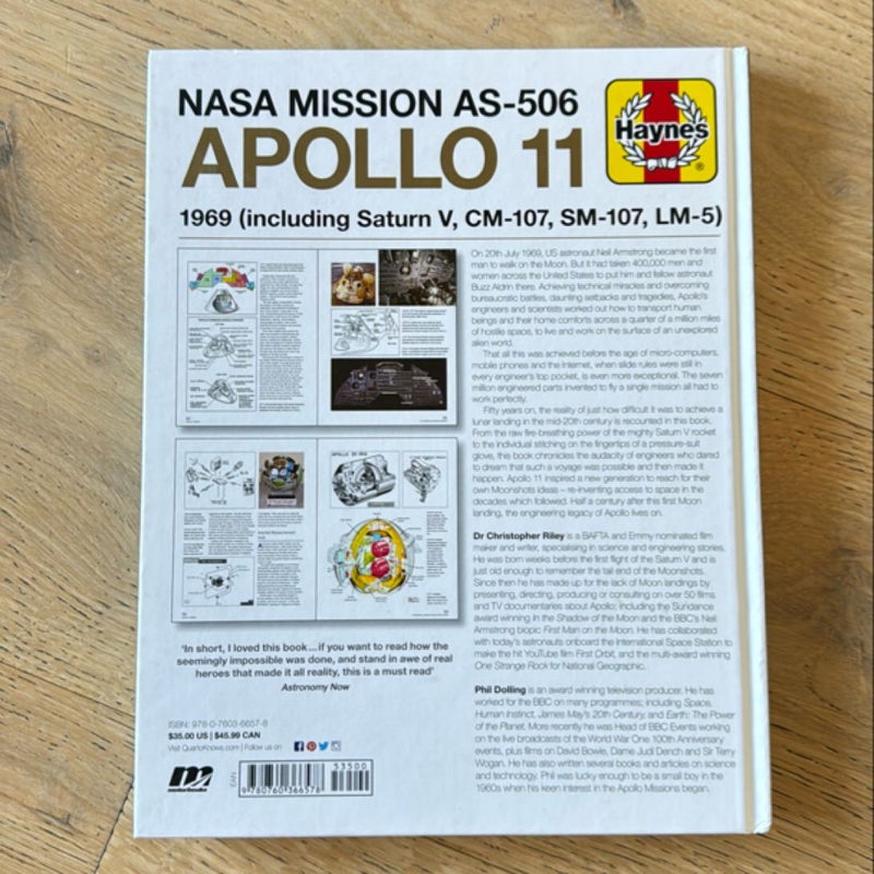 NASA Mission AS-506 Apollo 11 1969 (including Saturn V, CM-107, SM-107, LM-5)