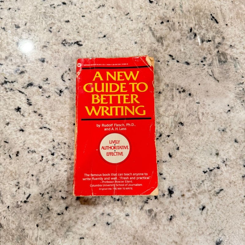 New Guide to Better Writing