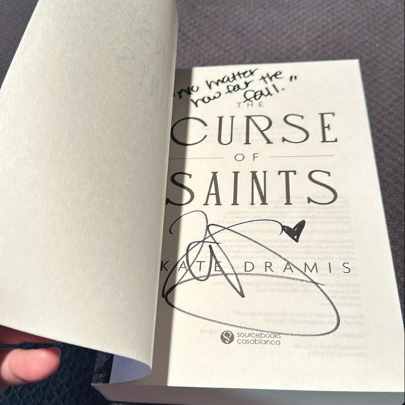 SIGNED The Curse of Saints