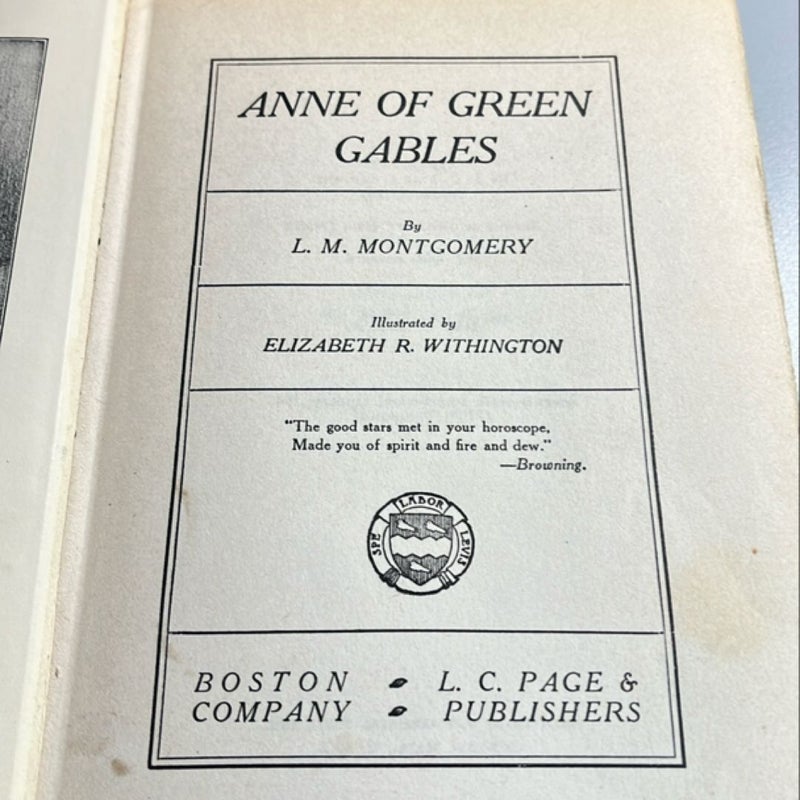 Anne of Green Gables