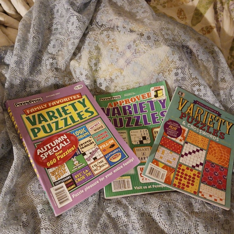 Variety Puzzle Books Bundle