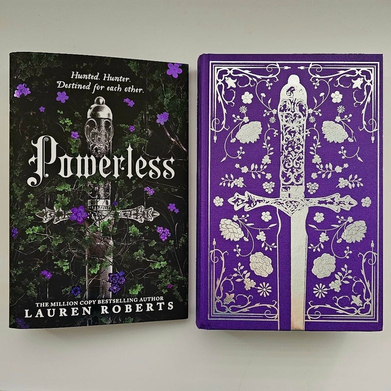 Powerless & Reckless Waterstones UK Exclusive Editions Sprayed Edge Dust Jacket Art