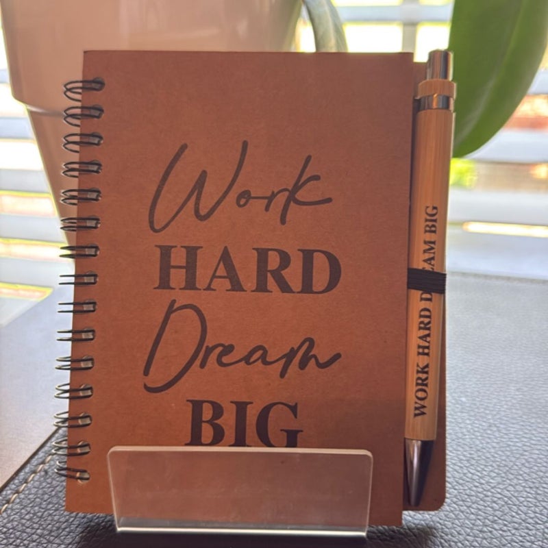 Notebooks & Pens!  Small inspirational matching notebooks and pens.