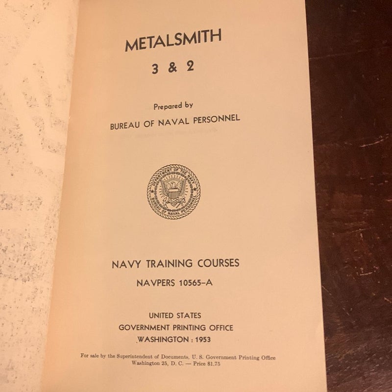 METALSMITH 3&2:- Vintage 1953 Paperback