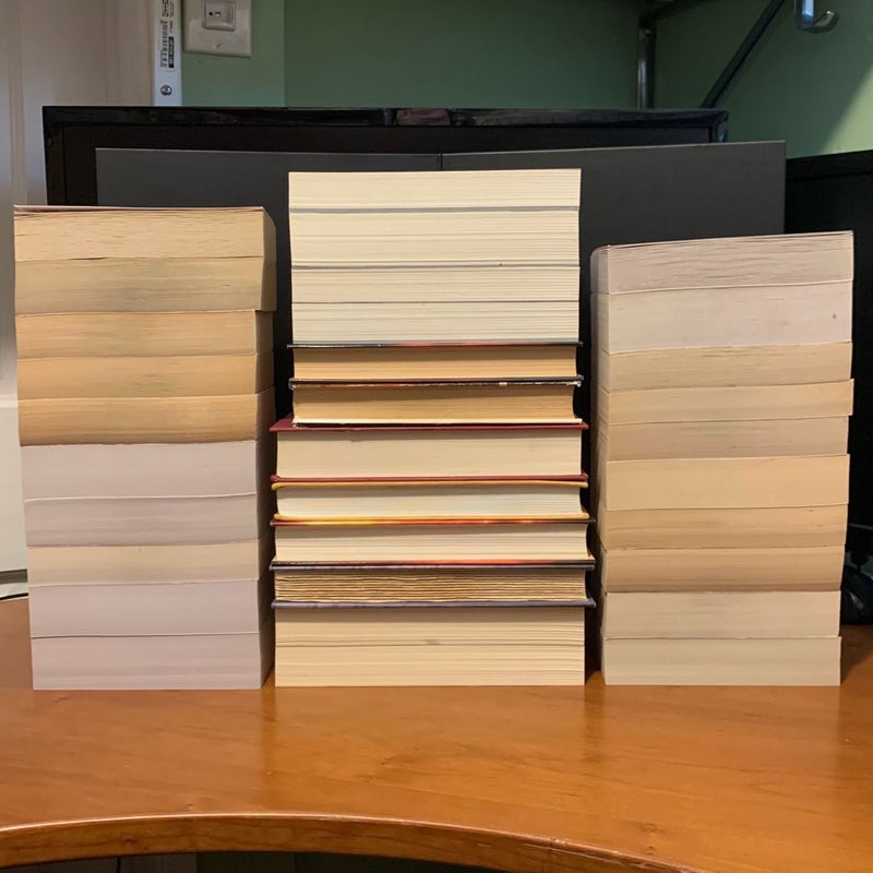 Massive Epic Fantasy Lot: Malazan, Witcher, Game of Thrones, Shannara, More, 32 Books