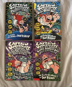 Captain Underpants books (4)