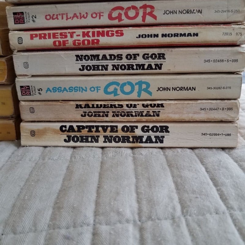 First 25 original Gor books,  paperbacks