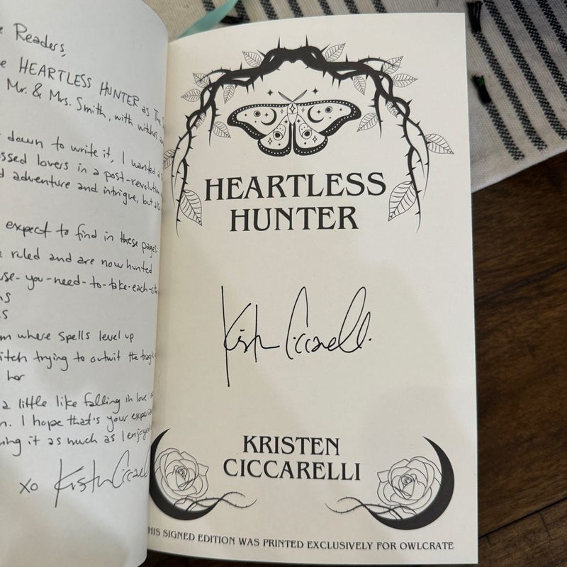 Heartless Hunter Owlcrate Signed Special Edition