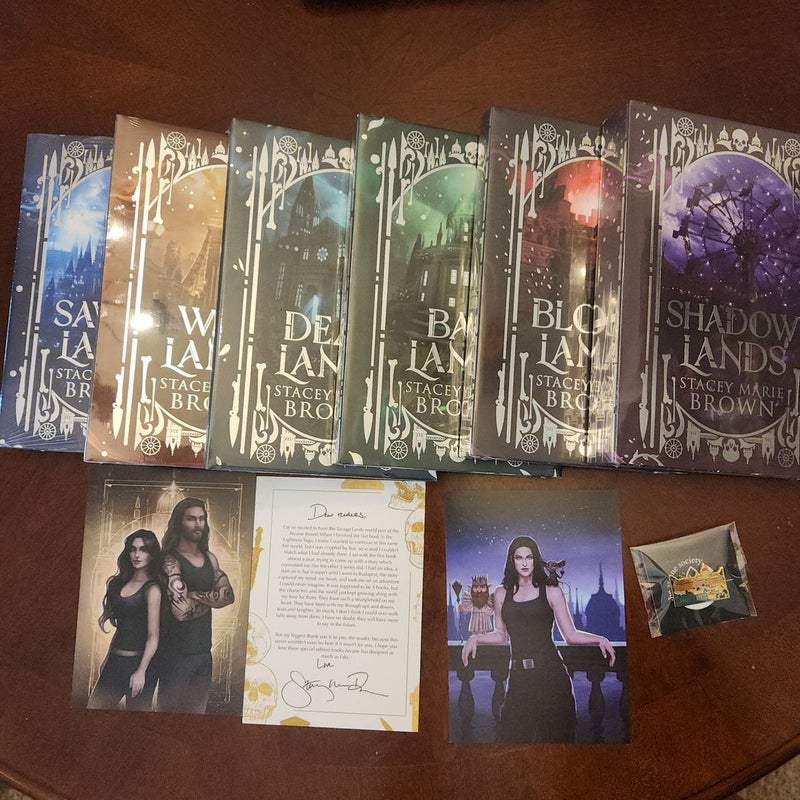 Savage Lands 1 - 6 *SIGNED ARCANE SOCIETY SPECIAL EDITIONS (INCLUDING ART & PIN)*