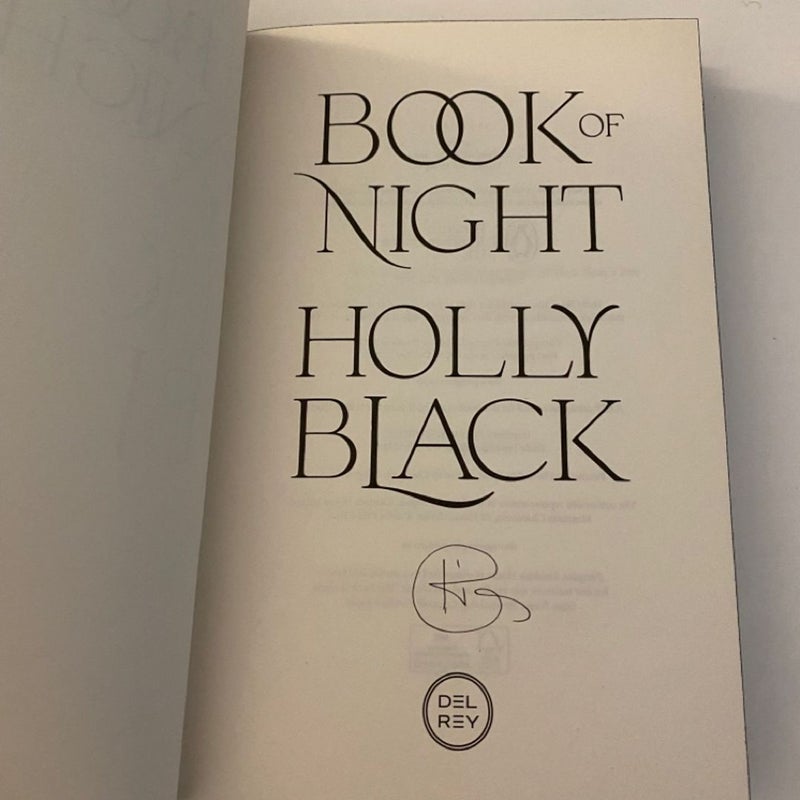 Fairyloot Edition shops Signed Book of Night