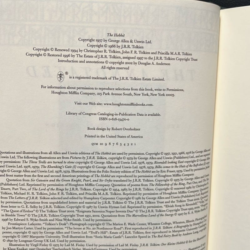 The Annotated Hobbit