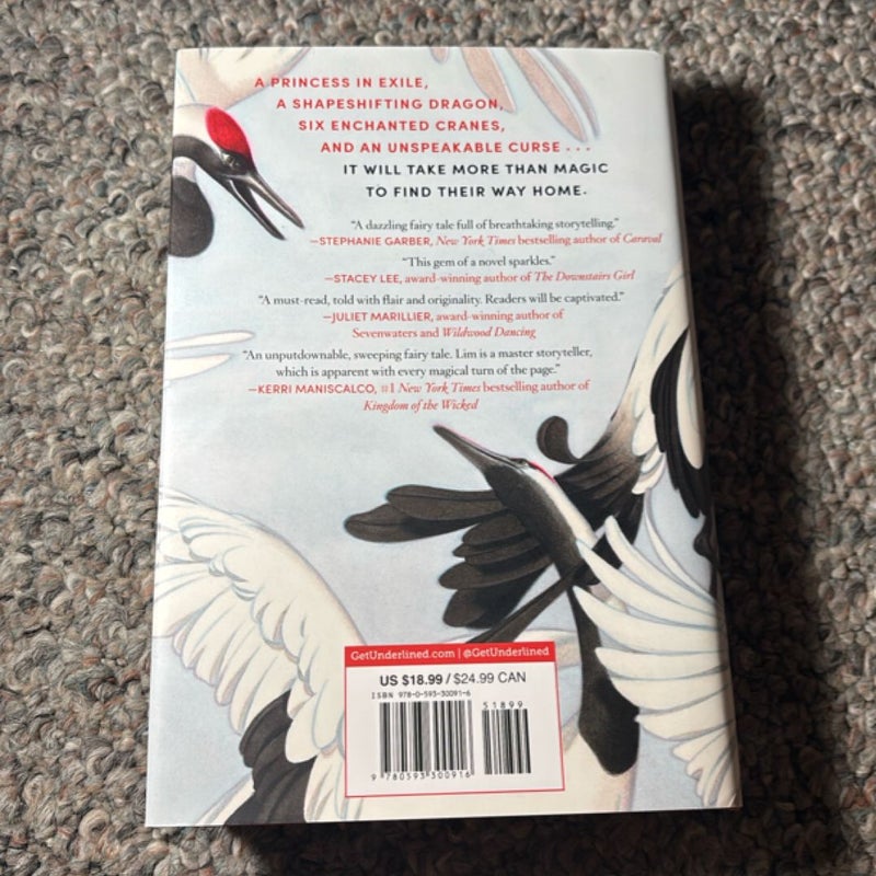 Six Crimson Cranes