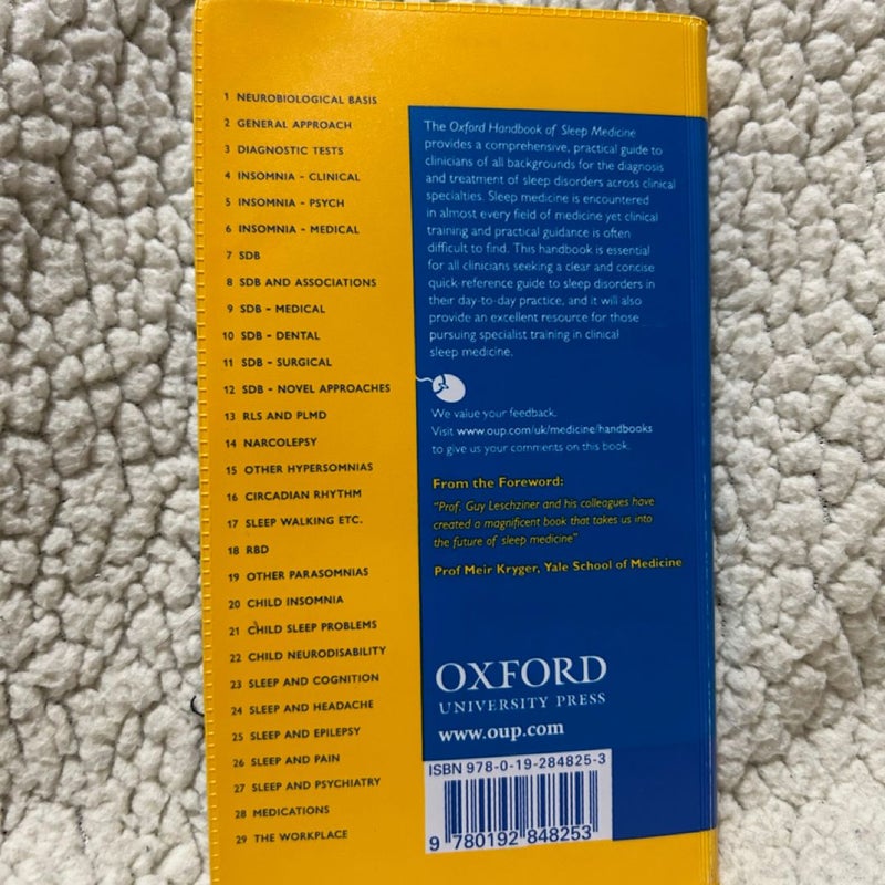 Oxford Handbook of Sleep Medicine