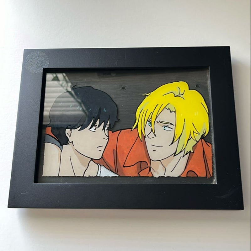 Banana Fish Ash and Eiji glass painting