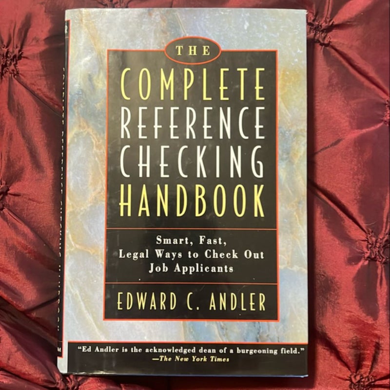 The Complete Reference Checking Handbook