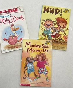 Katy Duck, Monkey See, Monkey Do, Mud! Level 1 Reader Bundle