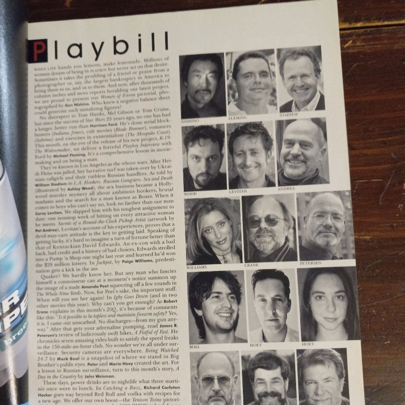 Playboy August 2002 Women Of Enron