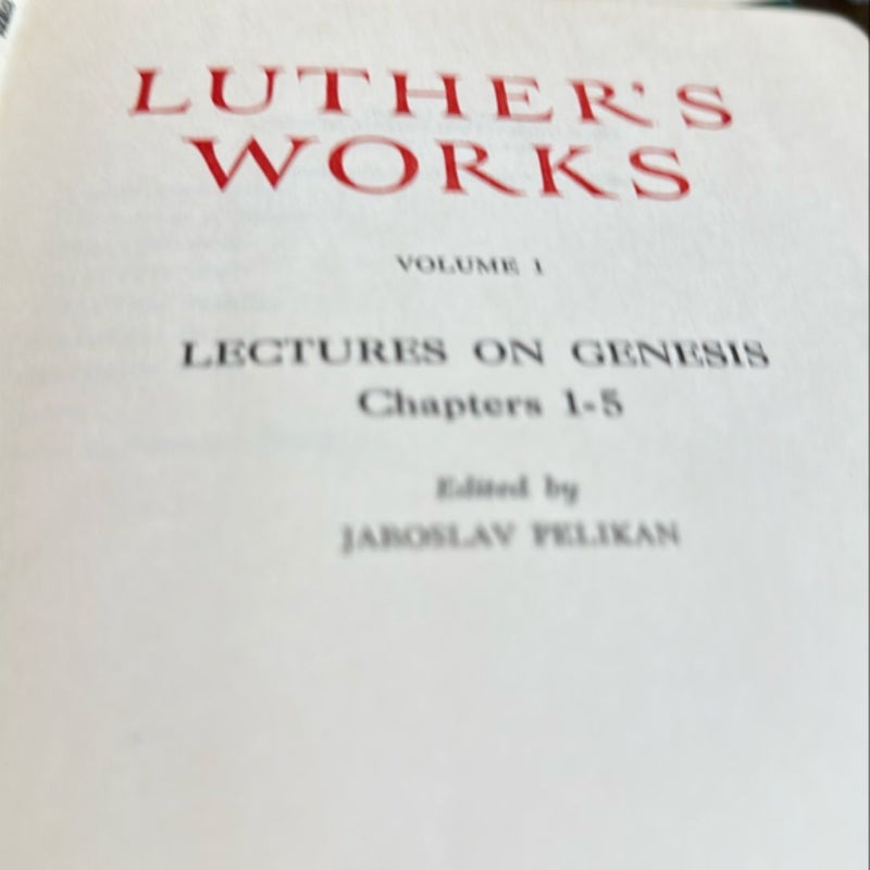 Luther’s Works volume  1&2