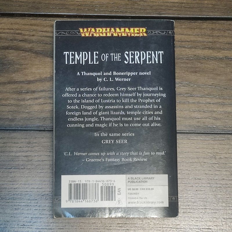 Thanquol and Boneripper Novels Warhammer Black Library Grey Seer Temple of the Serpent Thanqoul's Doom