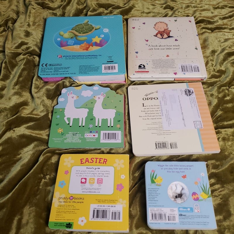 Bundle of 6 Children's Board Books