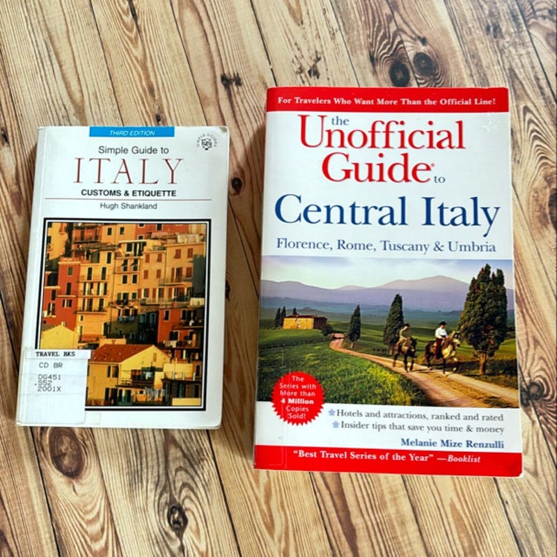Bundle of Italy Guide Books