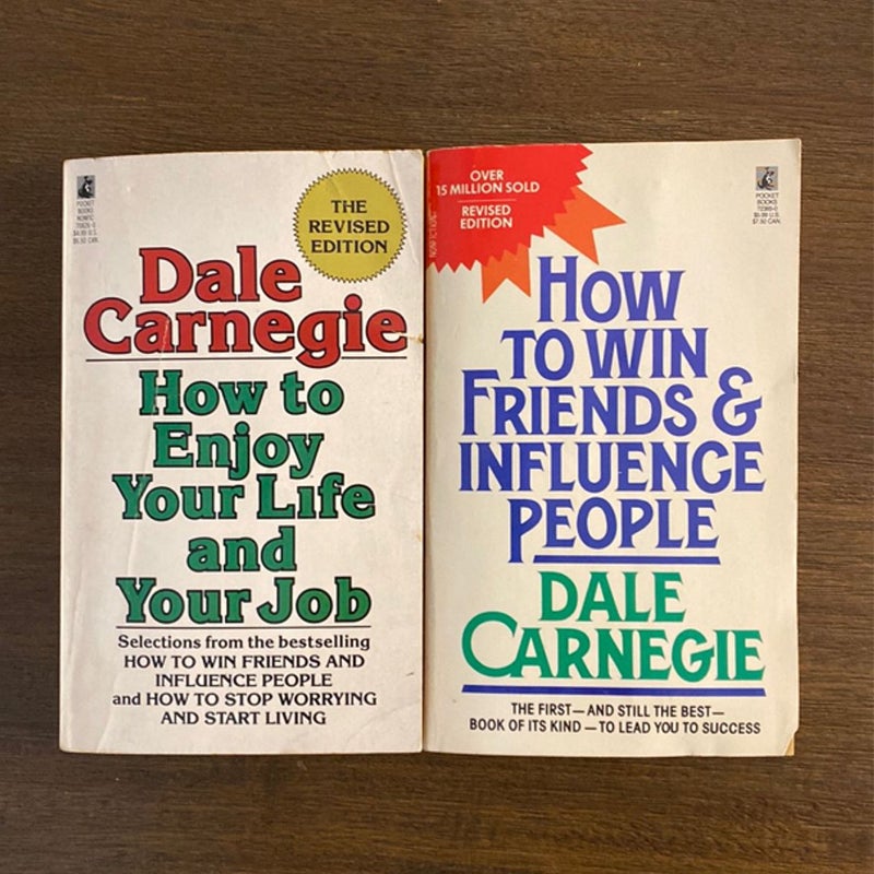 Vintage Dale Carnegie Paperback Book Bundle
