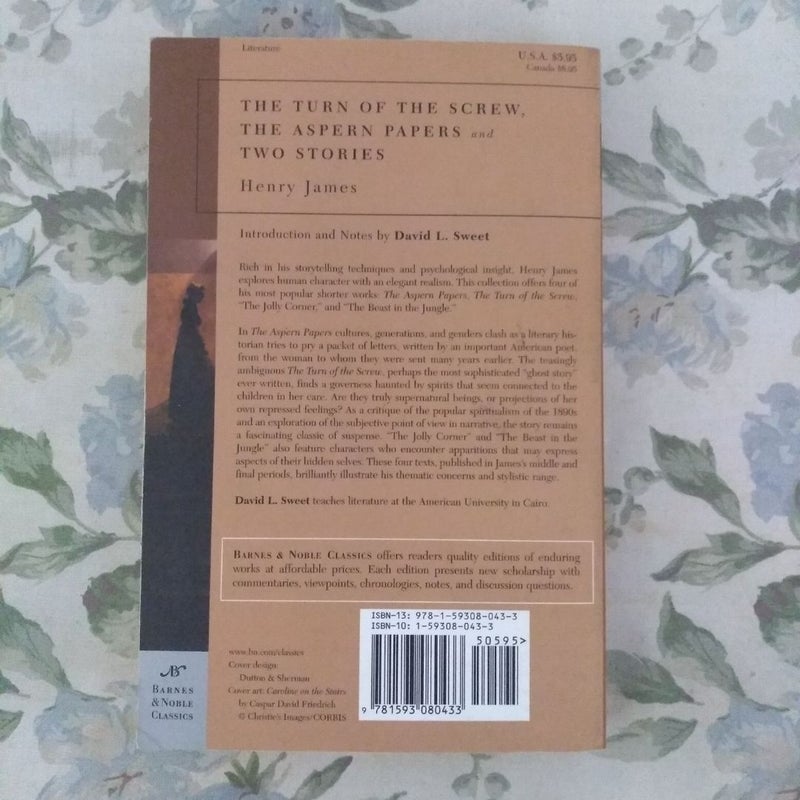 The Turn of the Screw, the Aspern Papers and Two Stories