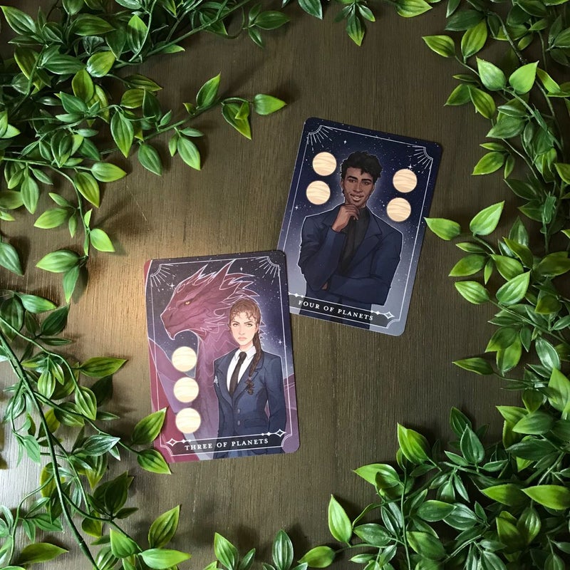 FairyLoot Tarot Cards Three and Four of Planets (Chumana & Atlas) A Language of Dragons