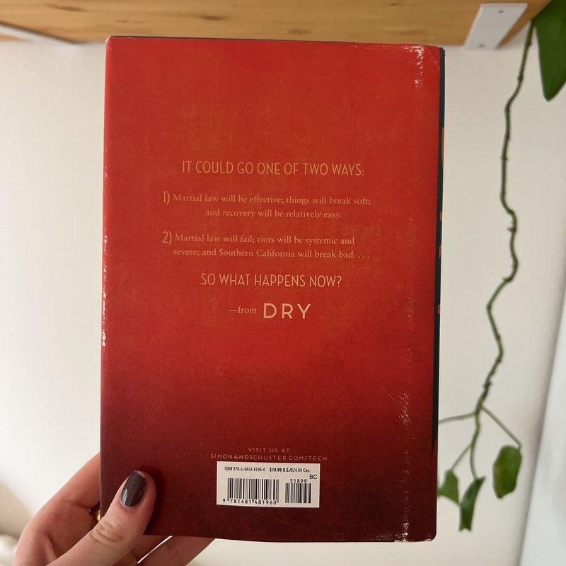 Dry by Neal Shusterman, Hardcover Pangobooks