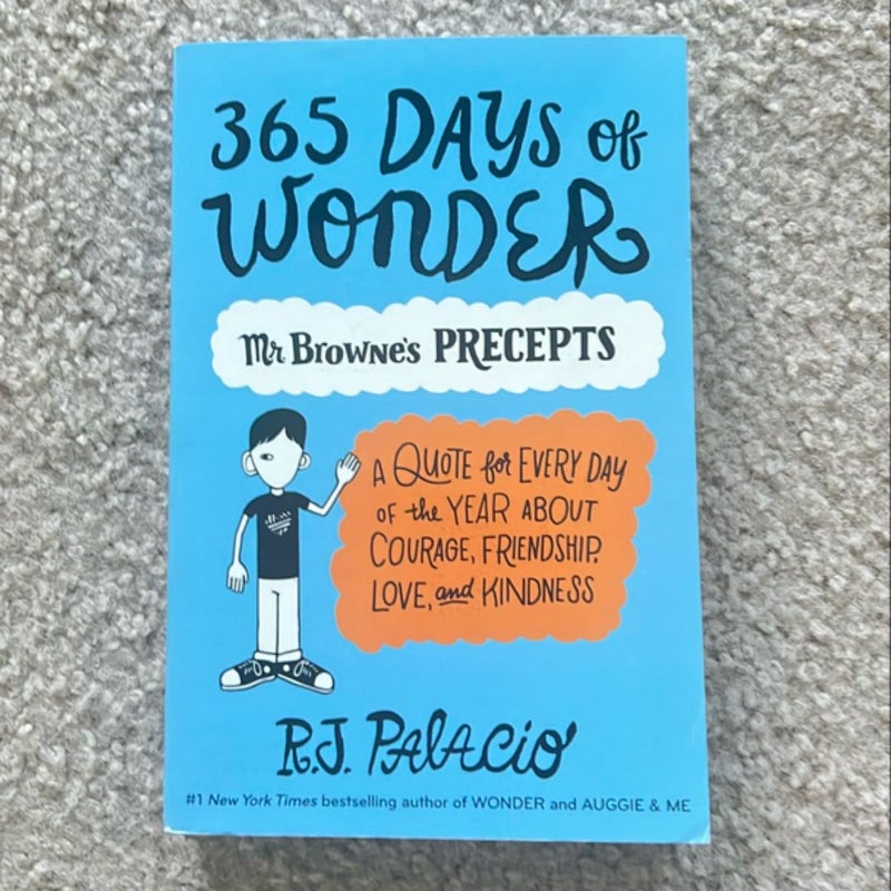 365 Days of Wonder: Mr. Browne's Precepts