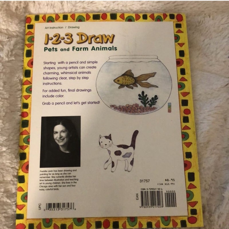 1-2-3 Draw Pets and Farm Animals