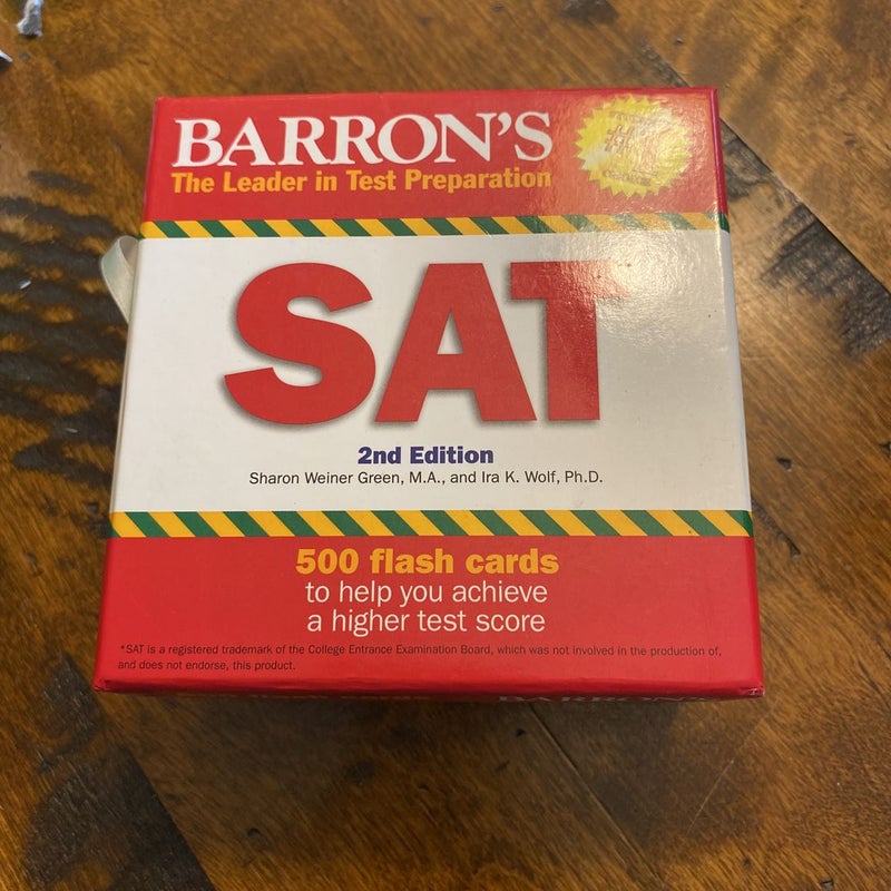Barron's SAT Flash Cards, 2nd Edition