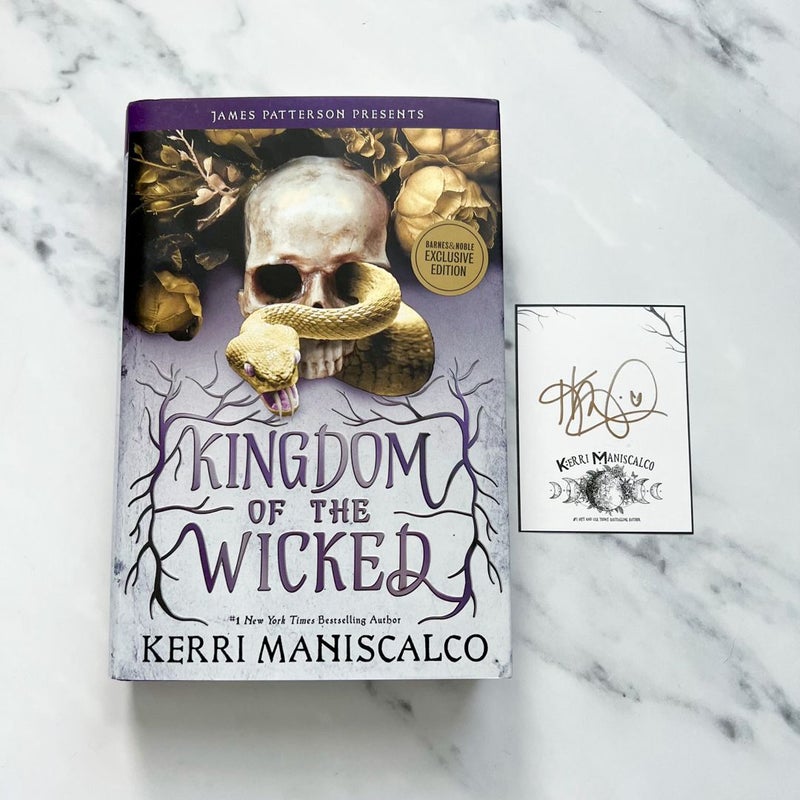 Kingdom of the Wicked Trilogy Barnes & Noble 1st Editions + 2 SIGNED Book Plates