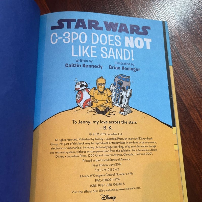 Star Wars C-3PO Does NOT Like Sand! (a Droid Tales Book)