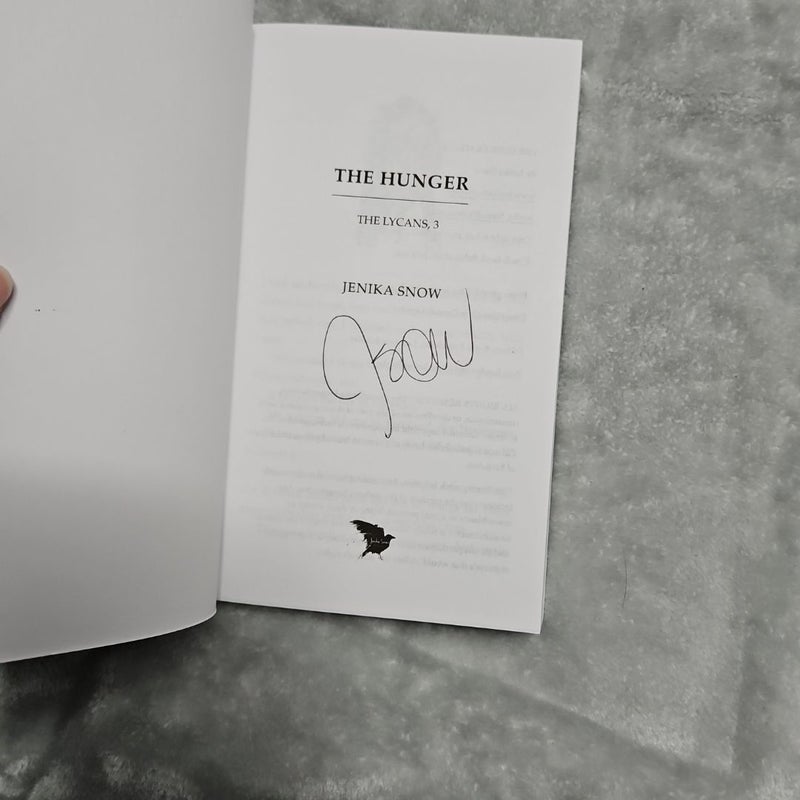 The Hunger by Jenika Snow signed