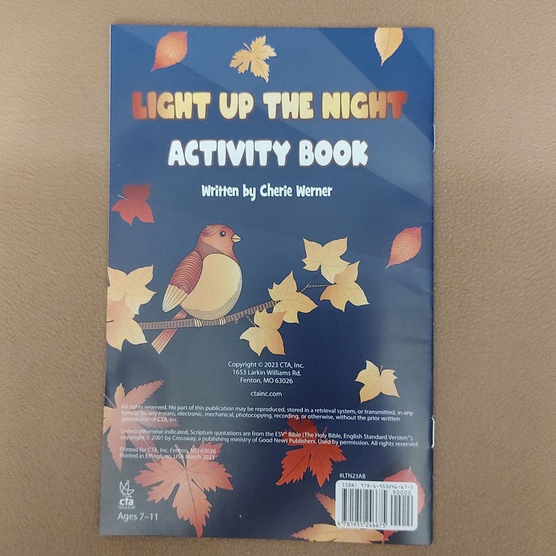 Lot of 2 - Light Up the Light Activity Book, Love Came Down