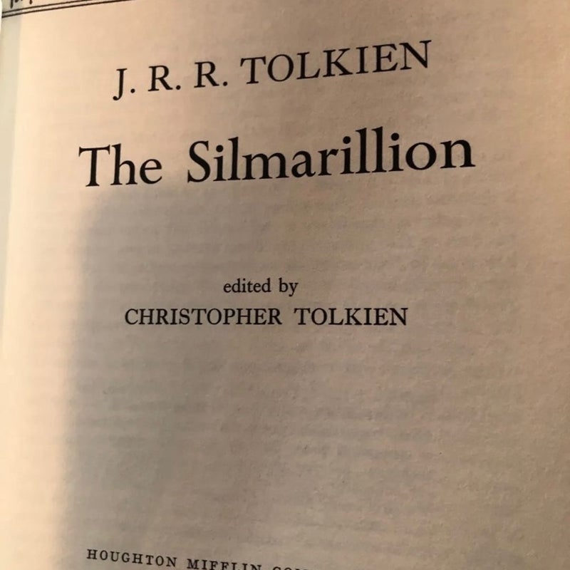 The Silmarillion First American Edition/w Map J.R.R. Tolkien HC/DJ