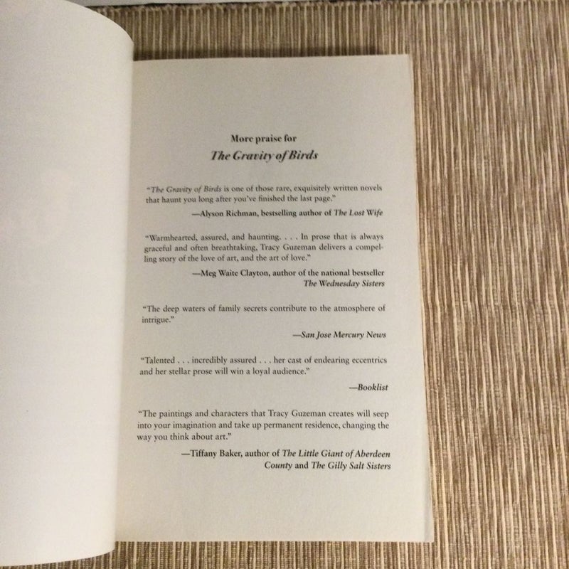 The Gravity of Birds by Tracy Guzeman, Paperback Pangobooks