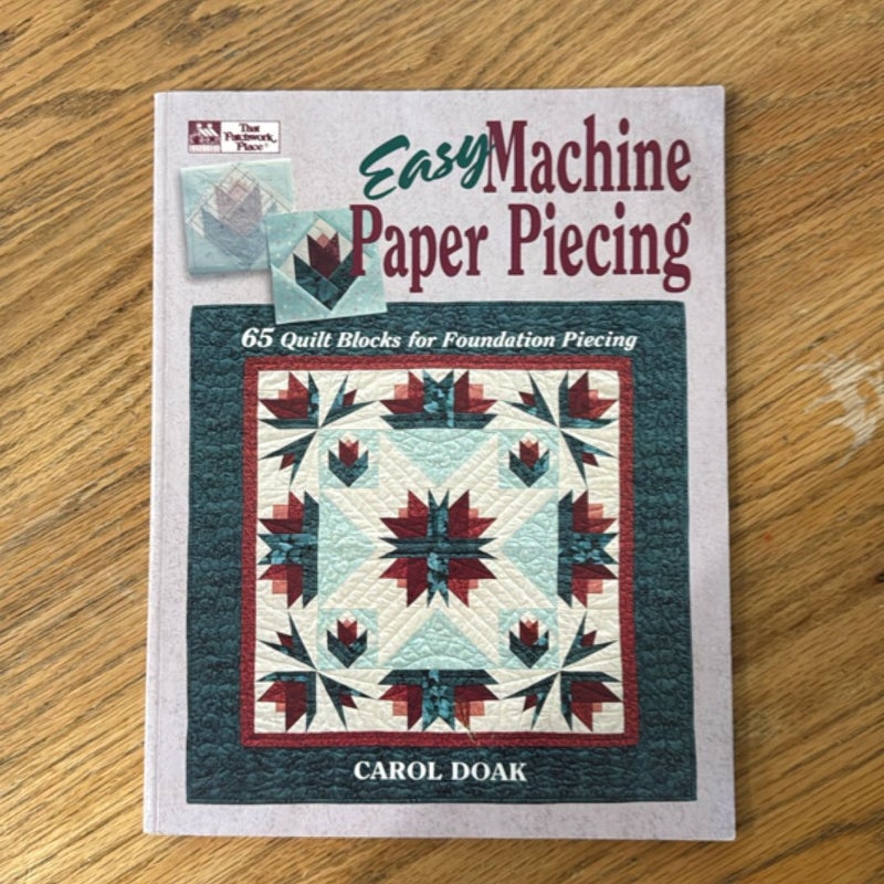 Easy Machine Paper Piecing
