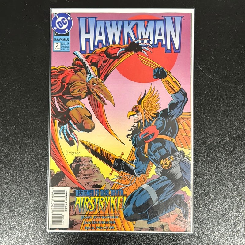 Hawkman # 3 Nov 1993 DC Comics AirStryke
