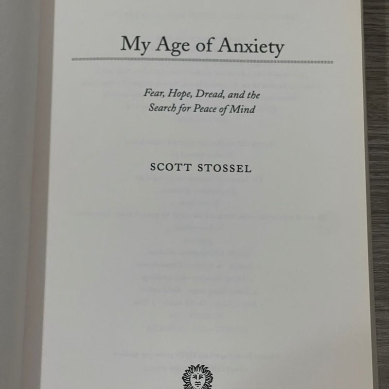 My Age of Anxiety