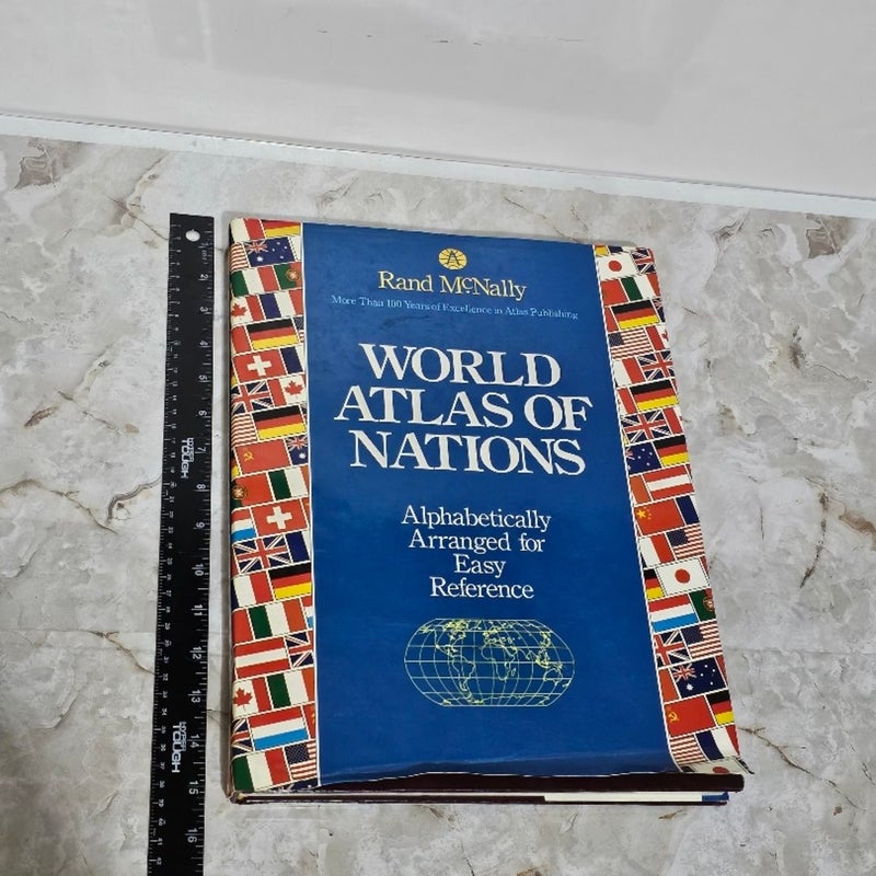 World Atlas of Nations Rand McNally Hardcover Great condition 