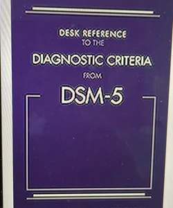 Desk reference of dsm