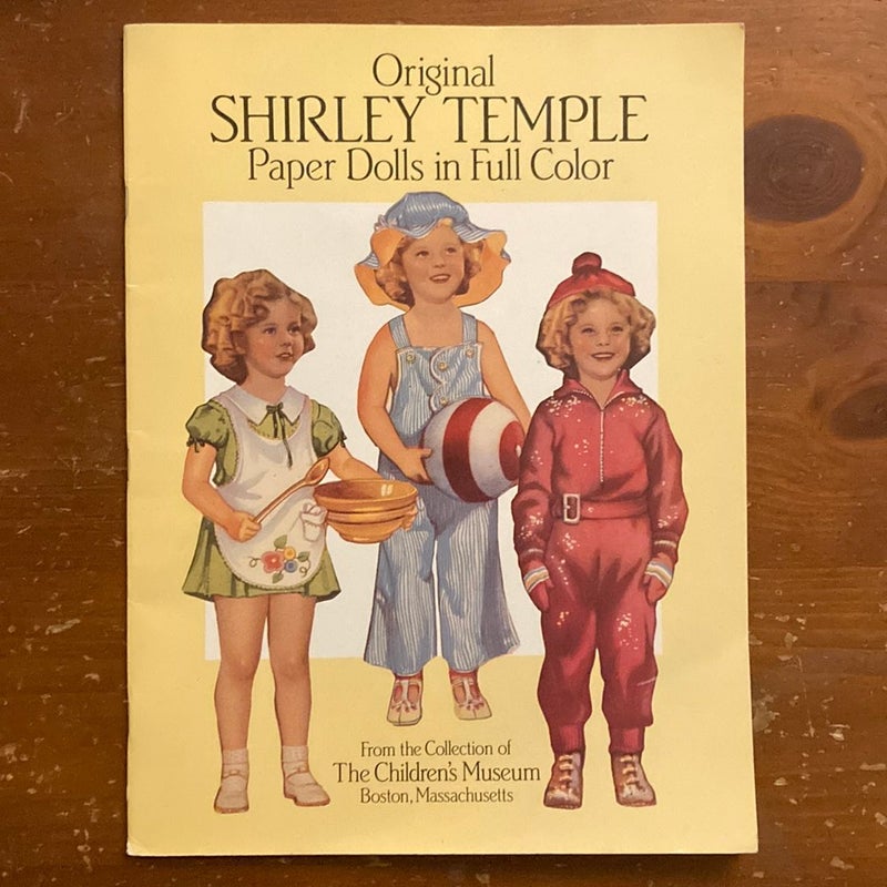 Original Shirley Temple Paper Dolls in Full Color