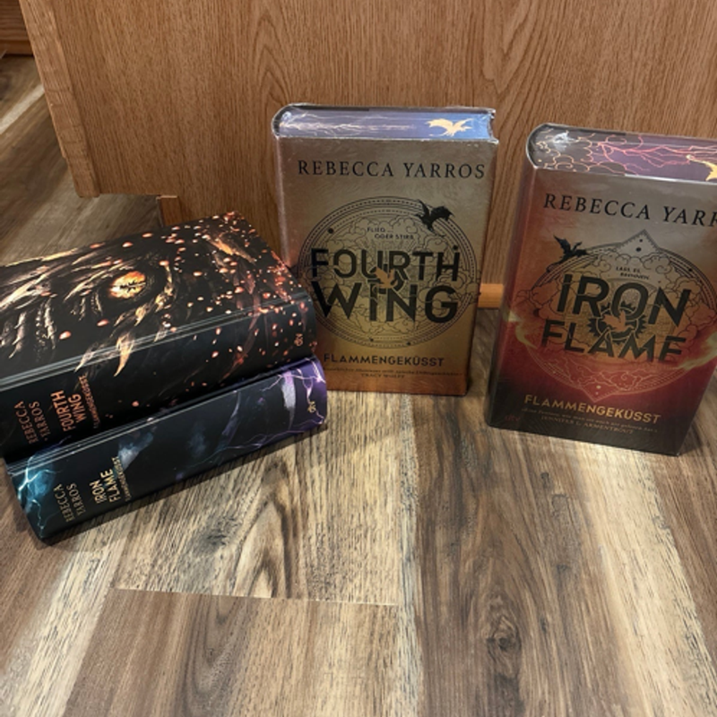 German special edition sprayed edges Fourth Wing Iron Flame Rebecca Yarros
