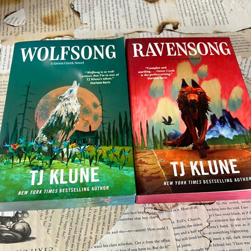 TJ Klune Wolfsong and Ravensong special edition sprayed edges